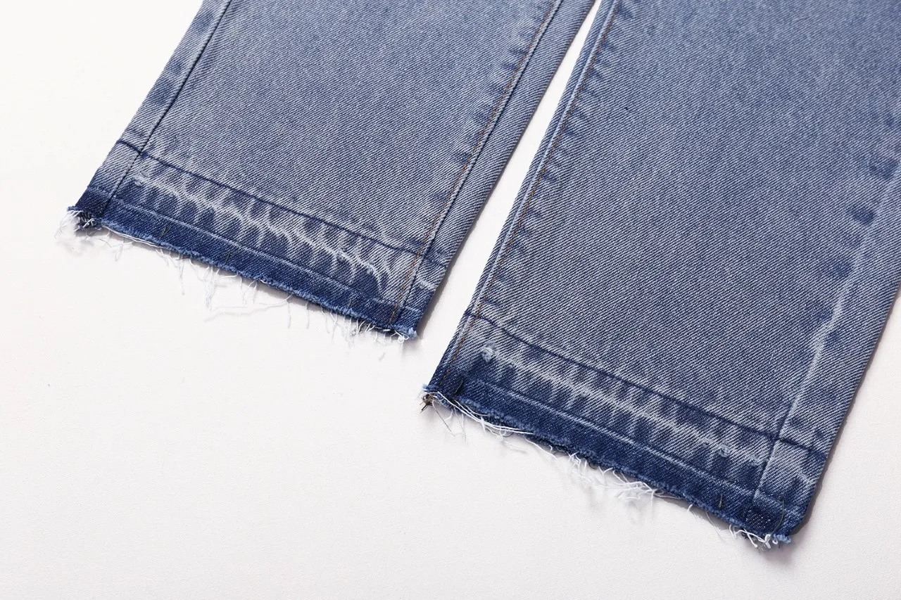645#Gallery Dept new basic style washed small straight leg jeans American high street casual trousers washed black washed blue S～XL p220